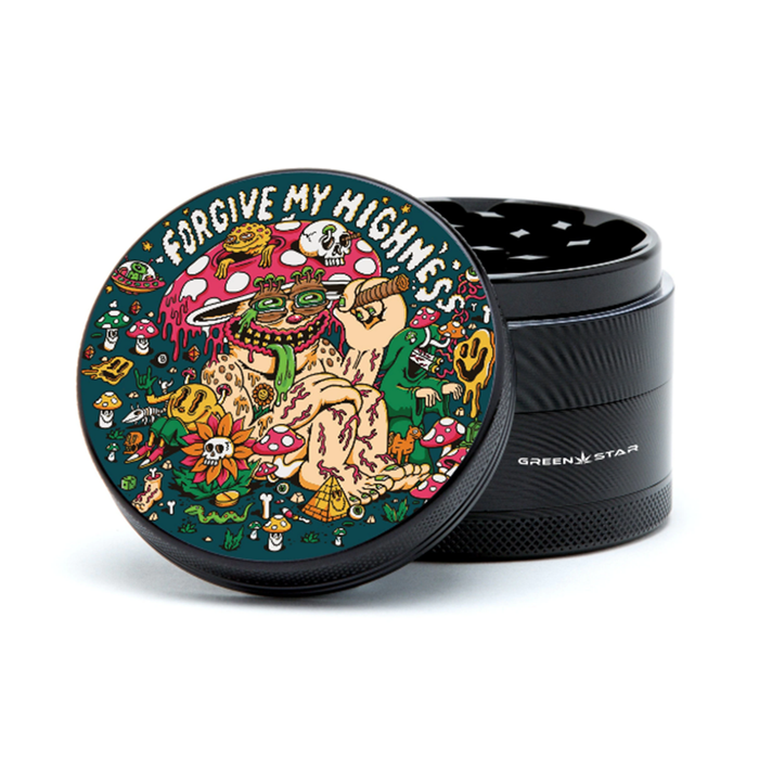 Green Star | 2.5" (63mm) Grinder - Forgive My Highness Design