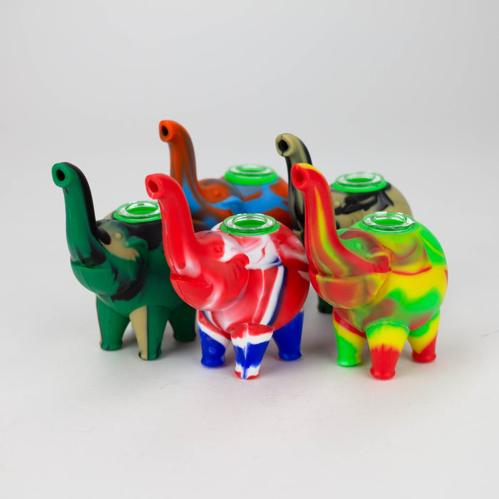 Fortune | 4.5"Silicone Elephant hand pipe-Assorted