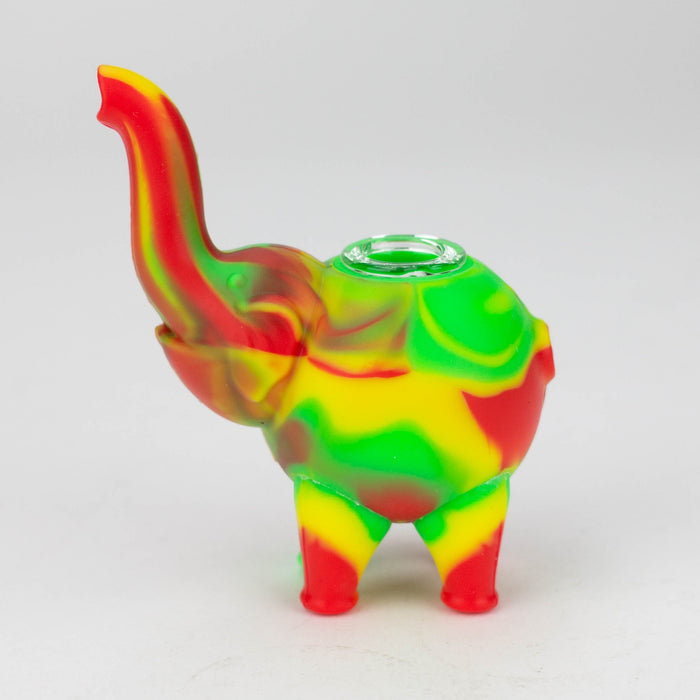 Fortune | 4.5"Silicone Elephant hand pipe-Assorted