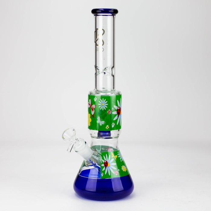 BLO | 13" Flower decal glass bong