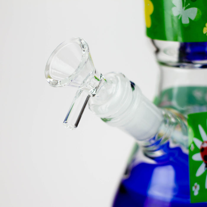 BLO | 13" Flower decal glass bong