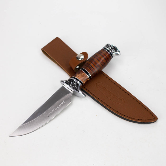 Hunt-Down | 10" Fixed Blade Knife with engraved Handle and Sheath [9114]