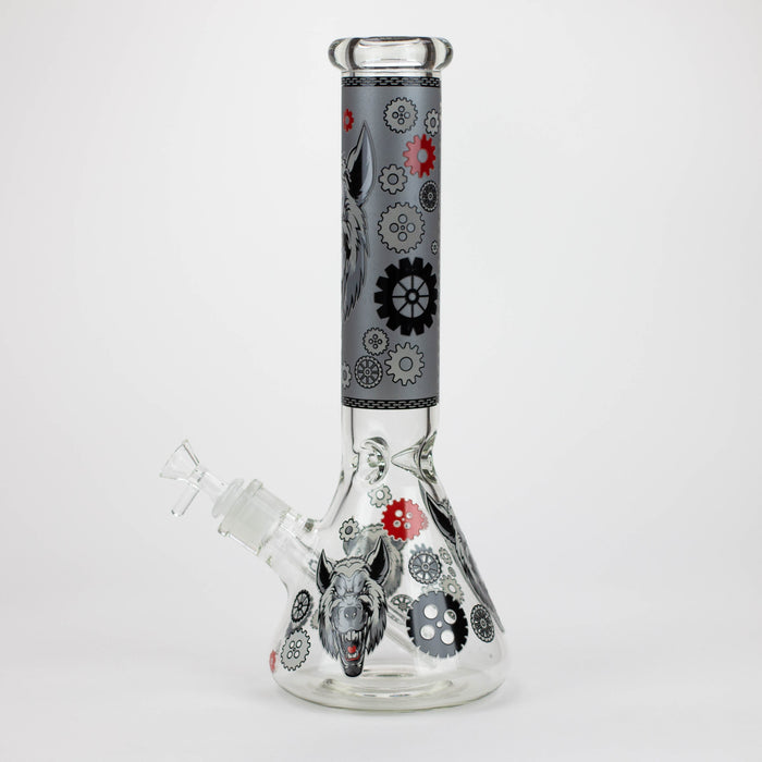 13.5 " JJ WOLF GLOW IN THE DARK BONG