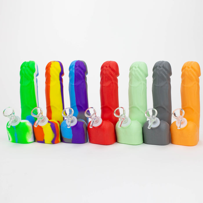 7" Silicone Penis Shape Bong [7050155B]