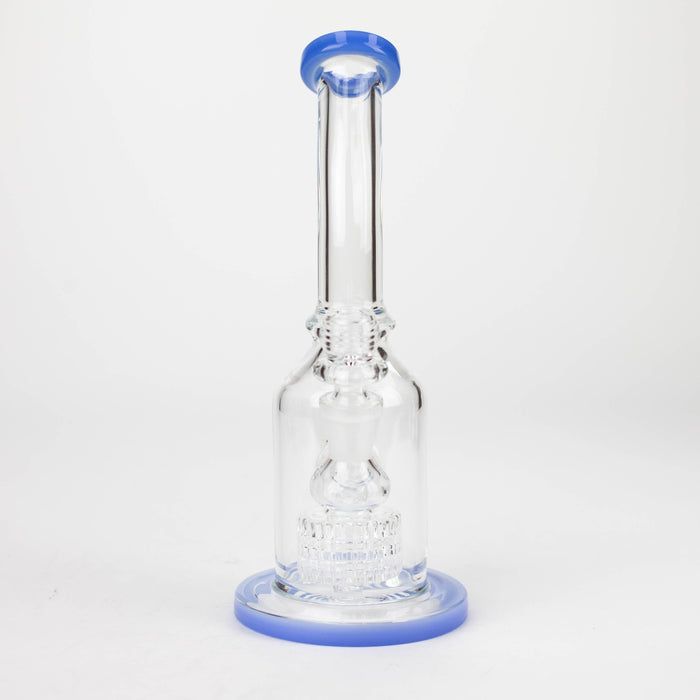 9" bent neck bubbler with tier diffuser [Color Assorted]