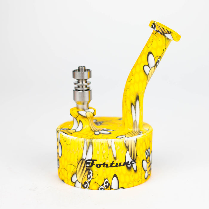 Fortune | 5" Silicone Hydrographic Dab Rig-Assorted [SP1035P]