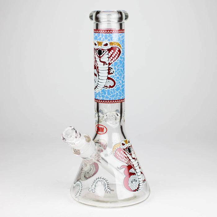 Fortune | 12" 7mm Snake Glow in the dark Beaker Bong [GT125007]