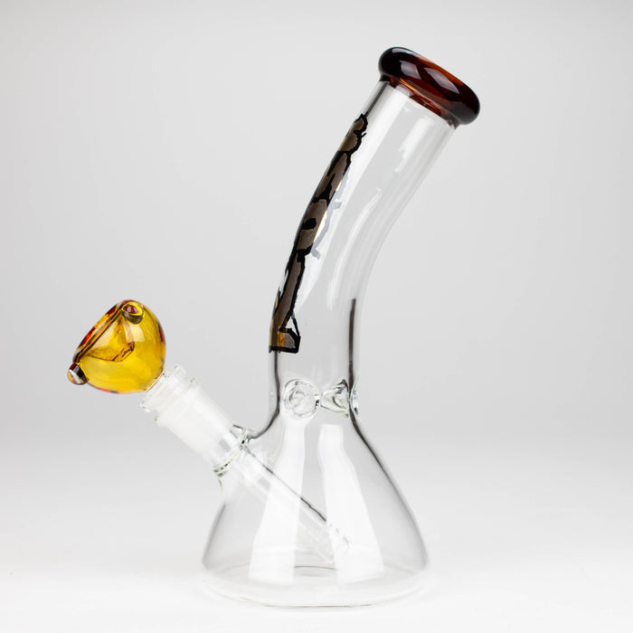 Kush | 9" Bent neck glass bong [AK2010]