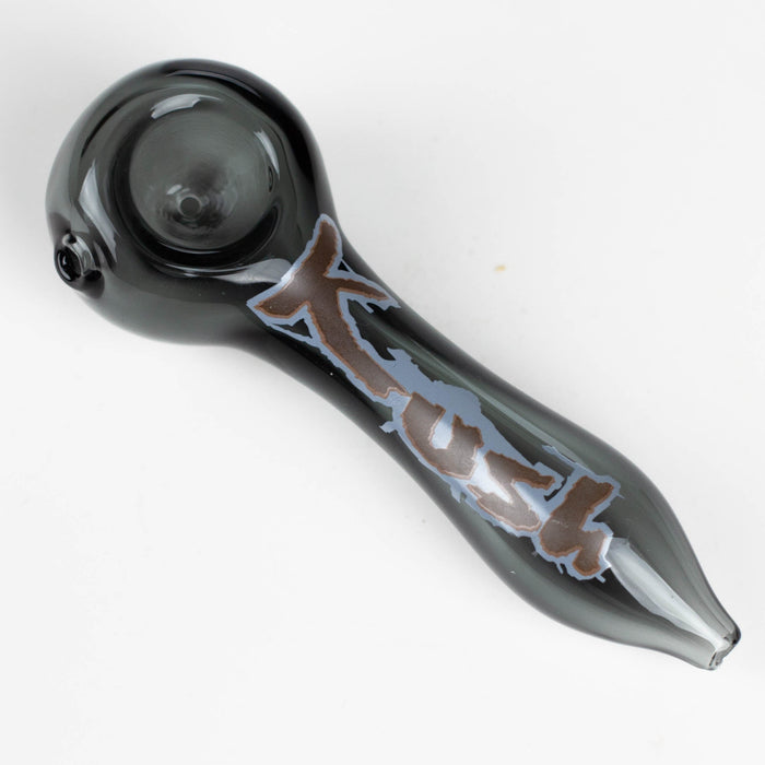 Kush | 4.5" durable thick wall glass pipe [H26]