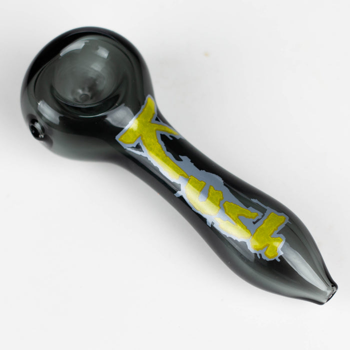 Kush | 4.5" durable thick wall glass pipe [H26]