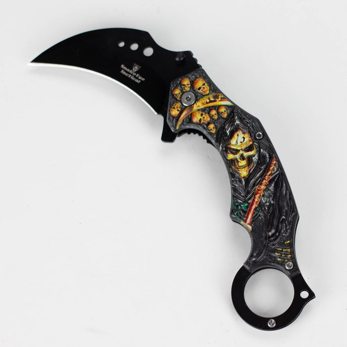 Snake Eye | Skull Design folding Karambit 3 " Blade [SE-12990]