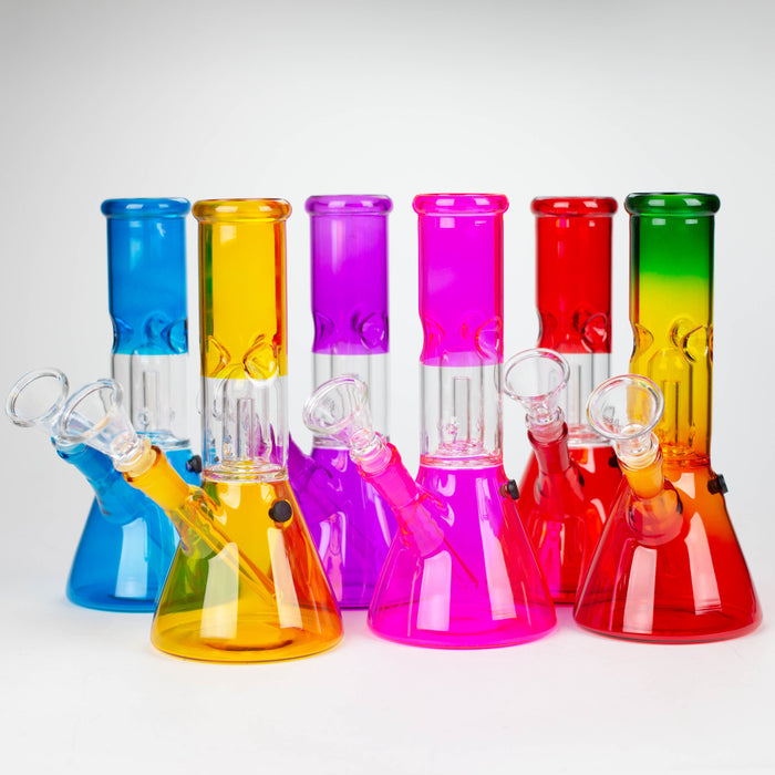 8" single dome Percolator glass water bong [GHWP-24]