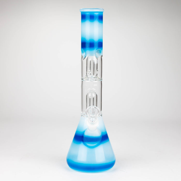 12" Double Dome Percolator glass bong-Assorted designs