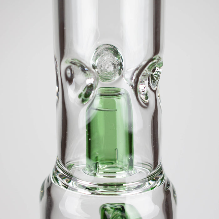 14" Color accented 7 mm glass water bong