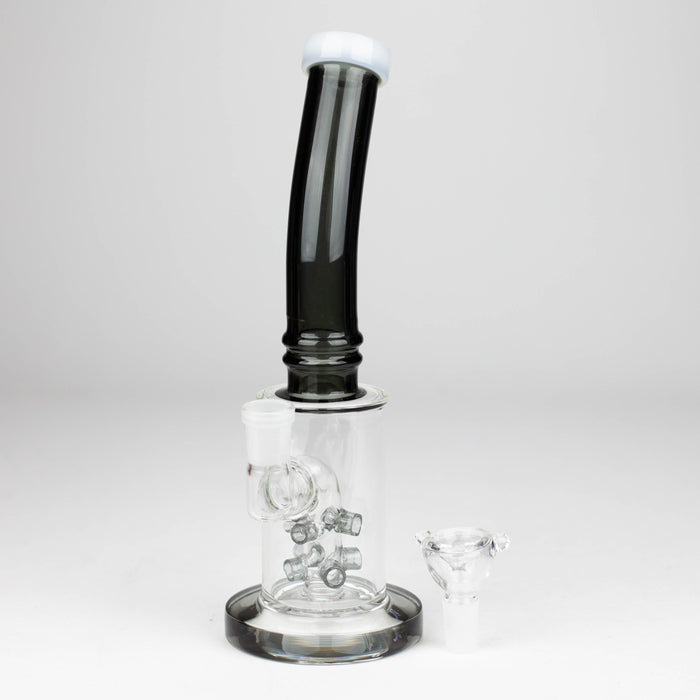 10" Glass bong with 8 holes water diffuser-Assorted