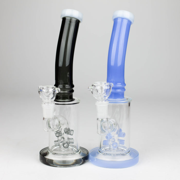 10" Glass bong with 8 holes water diffuser-Assorted