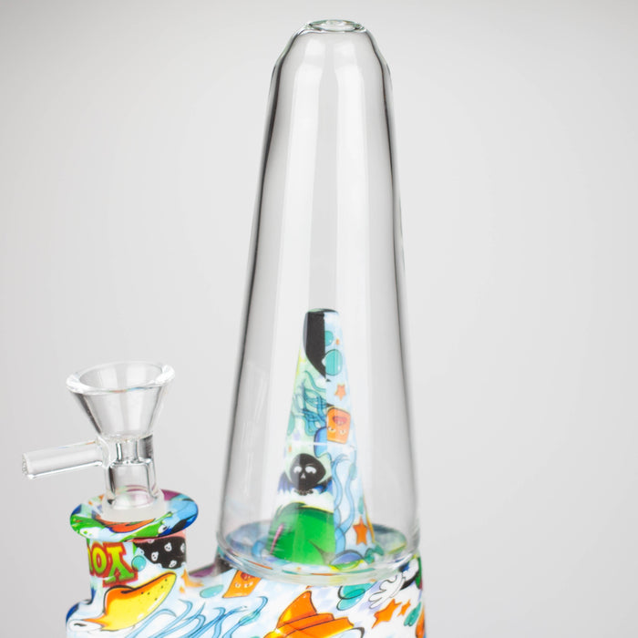 8.5" Silicone cone shape water bong-Assorted [H151P]