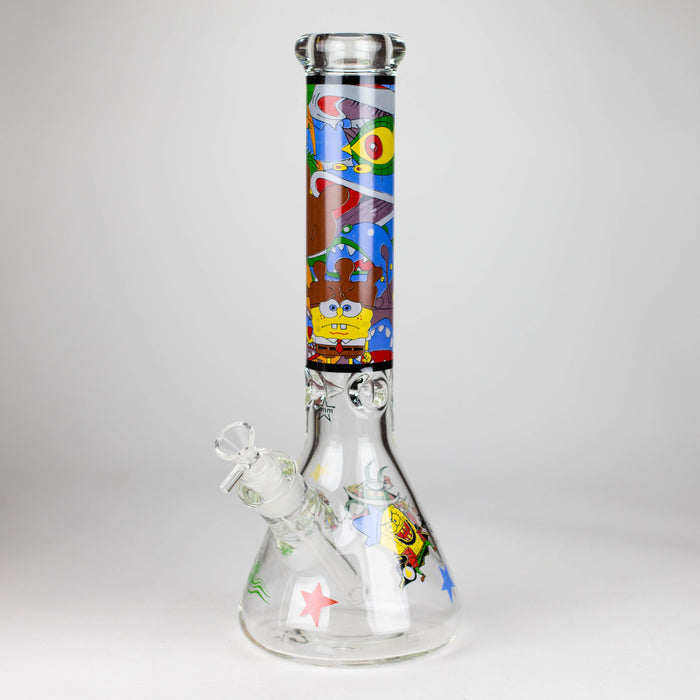 14" Cartoon 9 mm glass bong [PIP836]