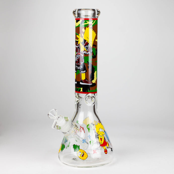 14" Cartoon 9 mm glass bong [PIP837]