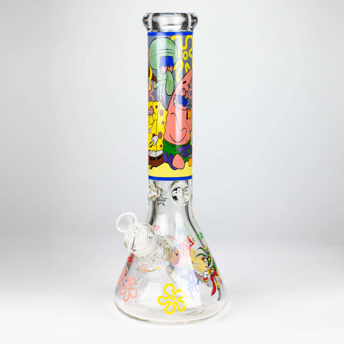 14" Cartoon 9 mm glass bong [PIP837]