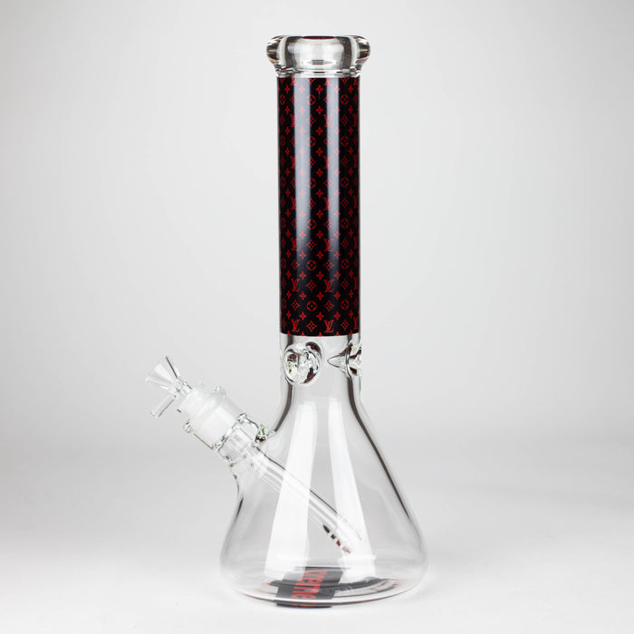 14" Luxury Pattern 9mm glass bong [PIP871]