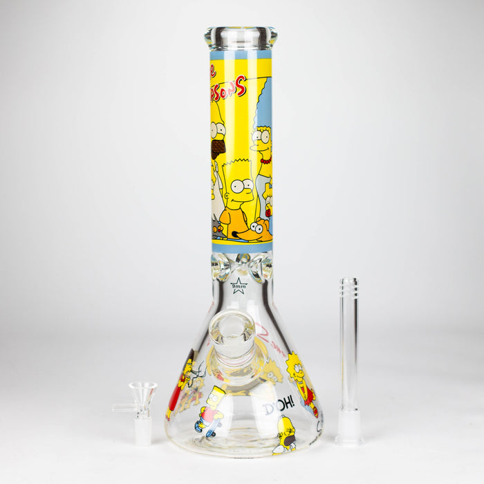 14" Cartoon 9 mm glass bong [PIP789]