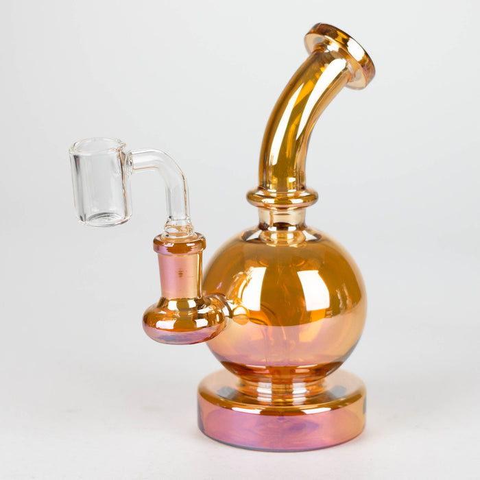 7" Solid Color Electroplate Rig with Banger and Bowl