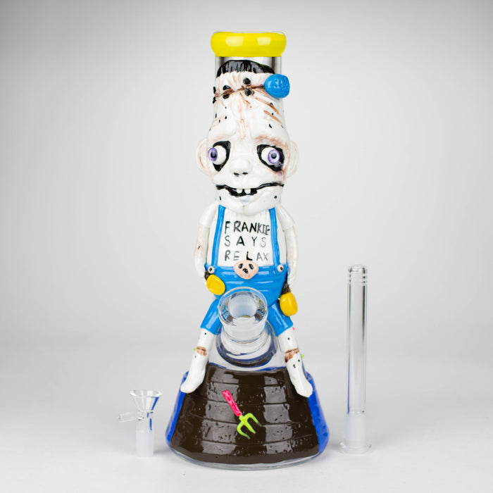 13" Resin 3D Monster Hare 7mm glass beaker  [DY512]