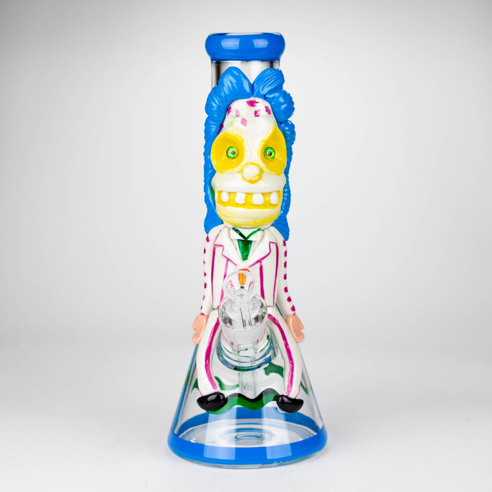 13" Resin 3D artwork 7mm Clown glass beaker  [DY511]