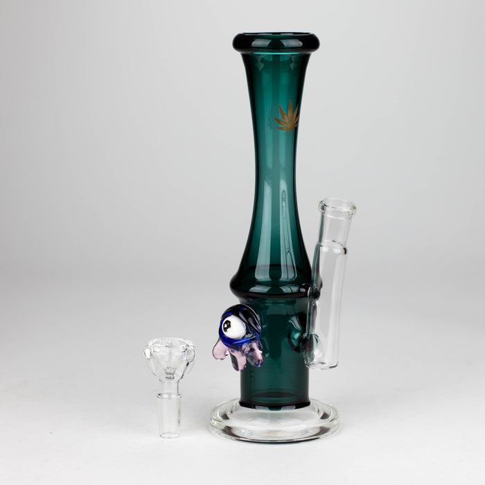 10" Color tube glass bong with eye