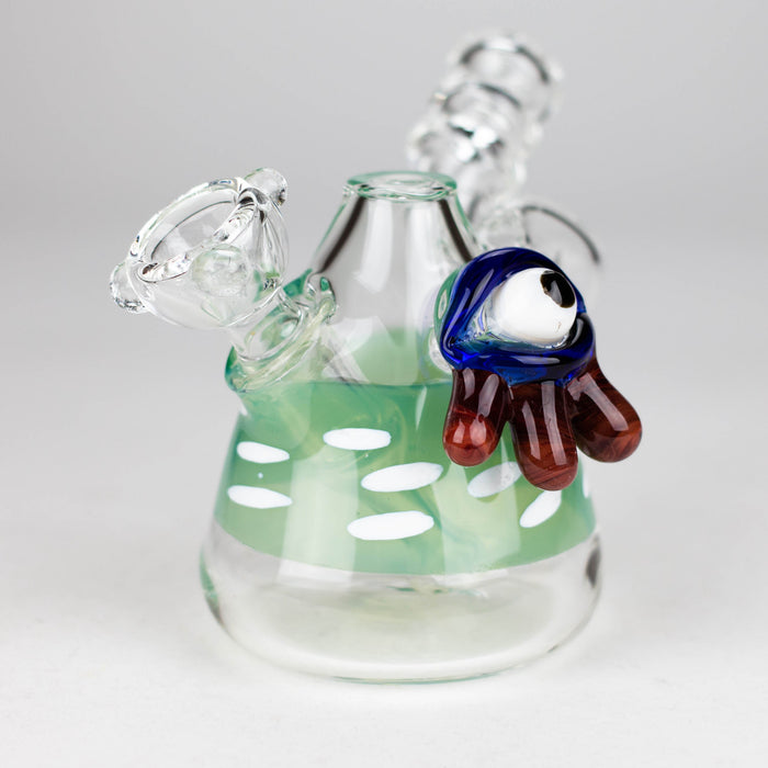 4" Cone bubbler with eye decoration-Assorted