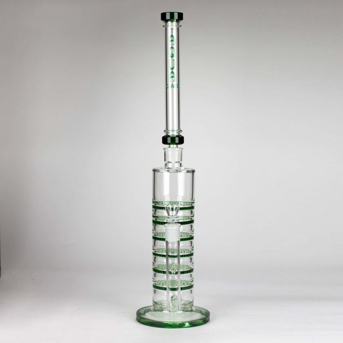 AQUA | 21 " 2-in-1 Multi level honeycomb diffuser glass bong [AQUA019]