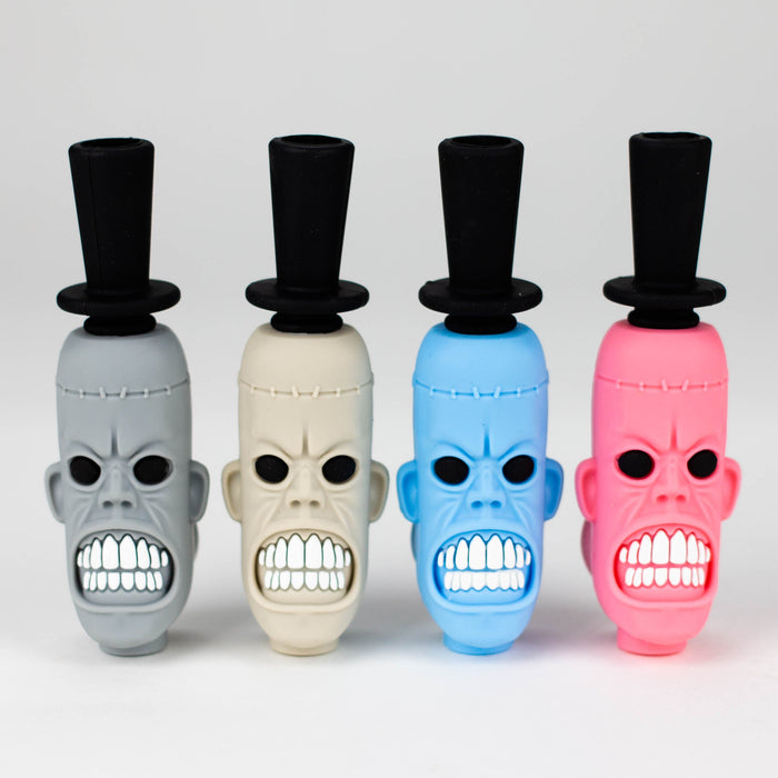 3.6" Silicone Zombie hand pipe