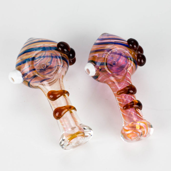 4.5" Gold Fumed Hand Pipe Pack of 2