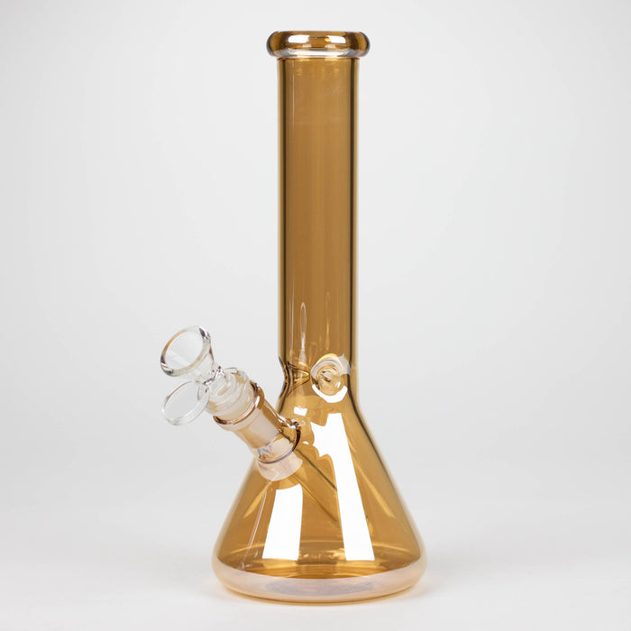 10" Solid Color Eletroplate Glass Beaker Bong