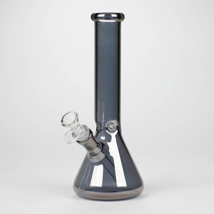 10" Solid Color Eletroplate Glass Beaker Bong