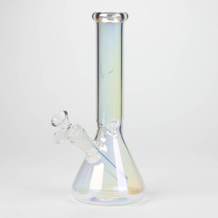 10" Solid Color Eletroplate Glass Beaker Bong