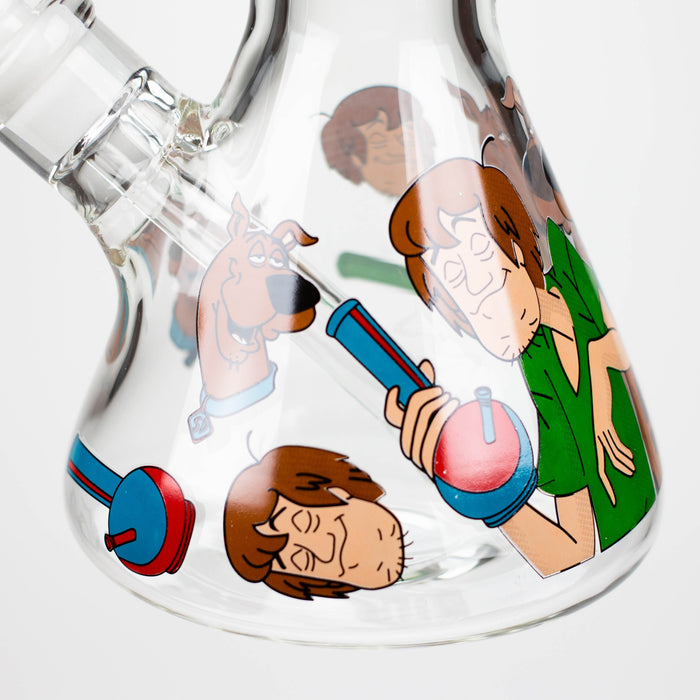 14" SD Cartoon 9mm glass water bong [GBT2112]