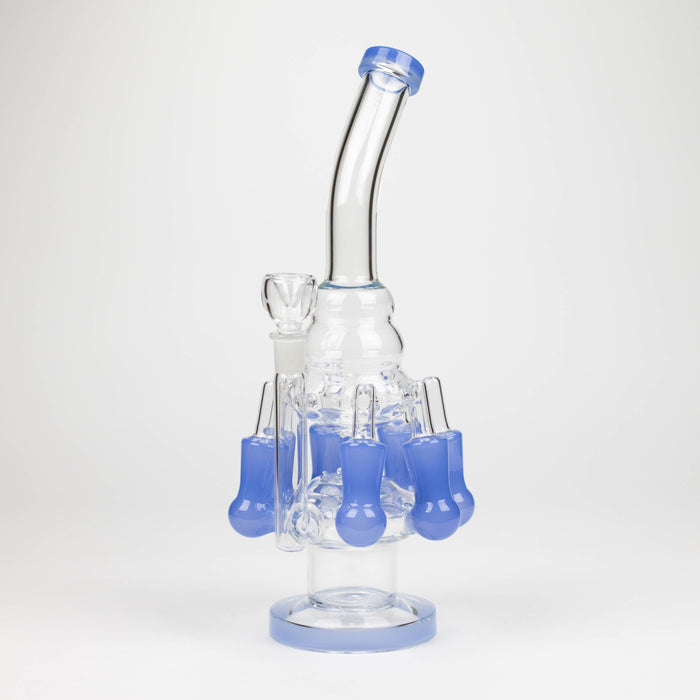 13" Multi chamber glass bong with inline difuser