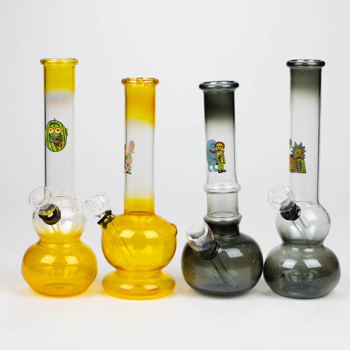 6" paint glass water bong