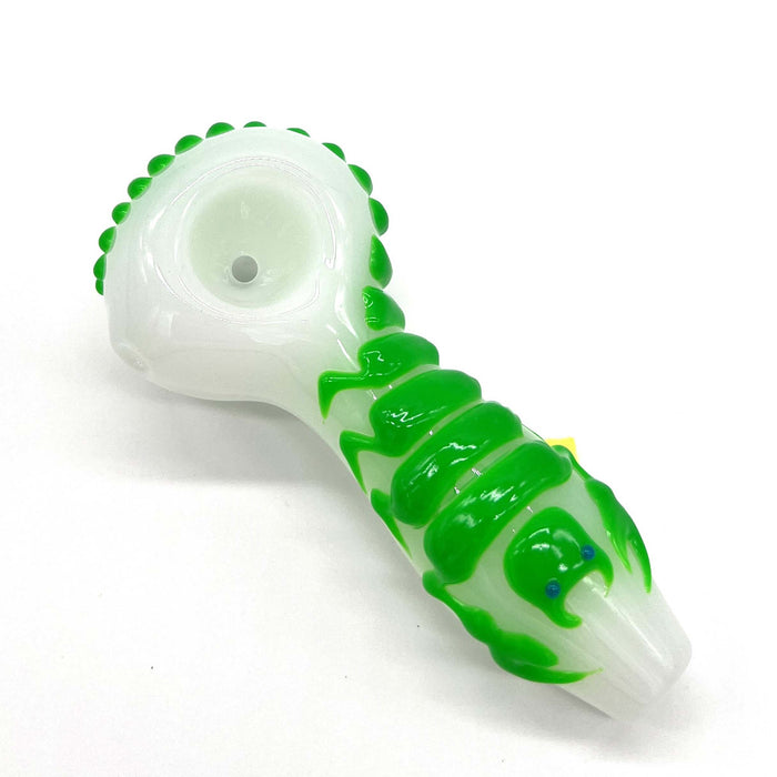 Scorpion Glow In The Dark Glass Smoking Spoon Hand Pipe