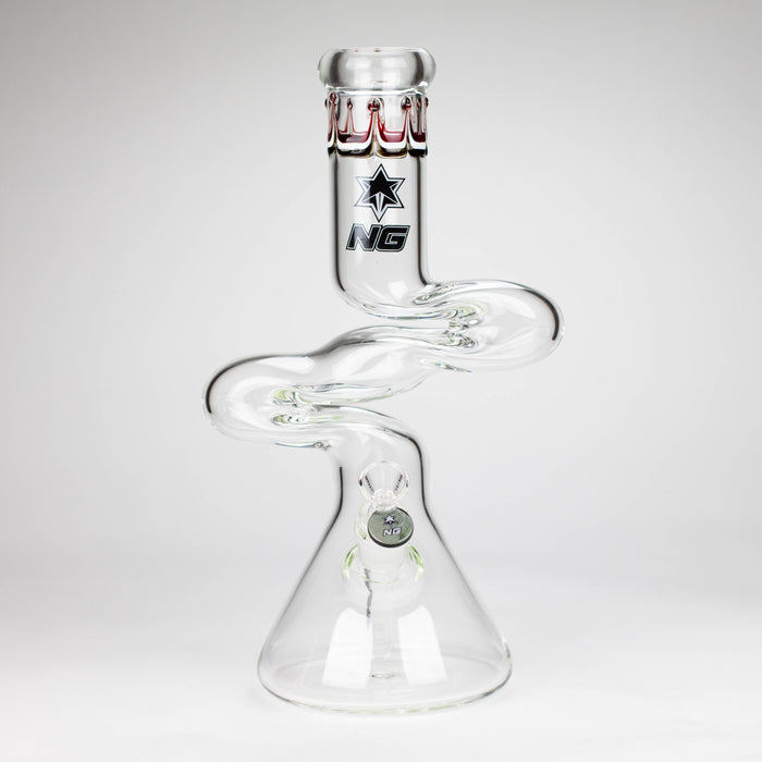 NG | 14 inch ZIg-Zag Beaker Bong [G101]