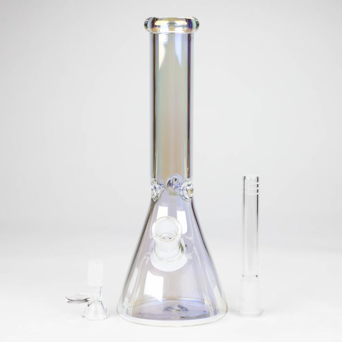 10"  5mm Electroplate Glass Bong Assorted Colour