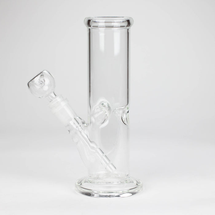 8" clear straight bong