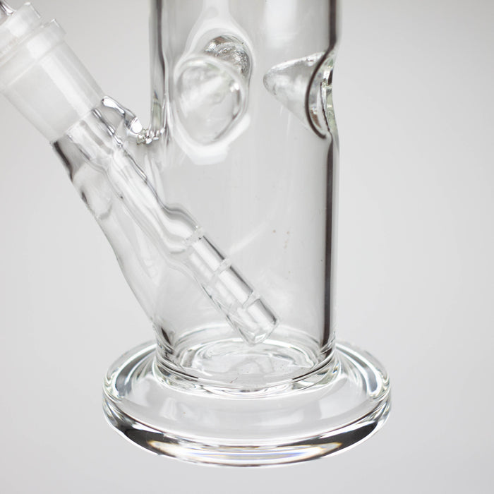 8" clear straight bong