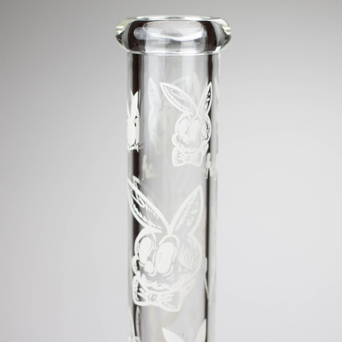 12" 5mm Luxury Design Glow in the Dark Glass Bong