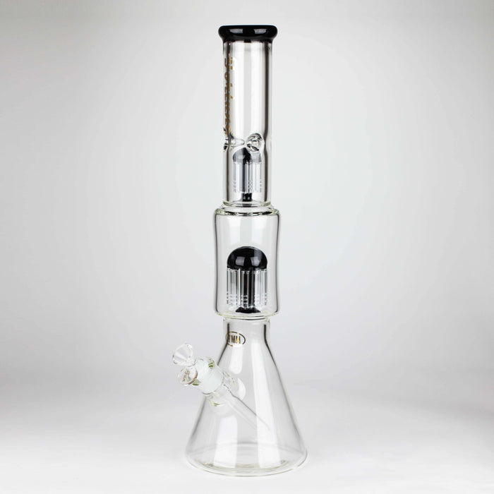 Fortune | 18" Double Tree Perc Beaker Bong Assorted Colour