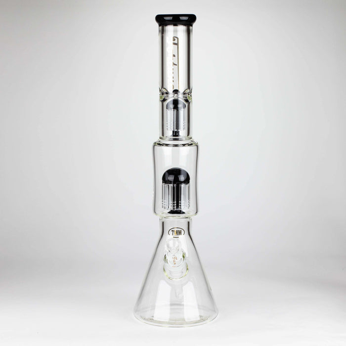 Fortune | 18" Double Tree Perc Beaker Bong Assorted Colour