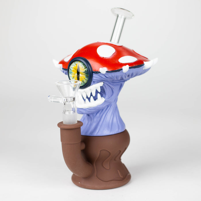 7.2" Vinyl Mushroom Monster Water Pipe