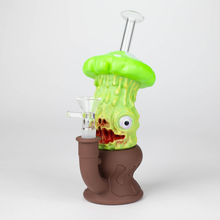 7.8" Vinyl Mushroom Monster Water Pipe